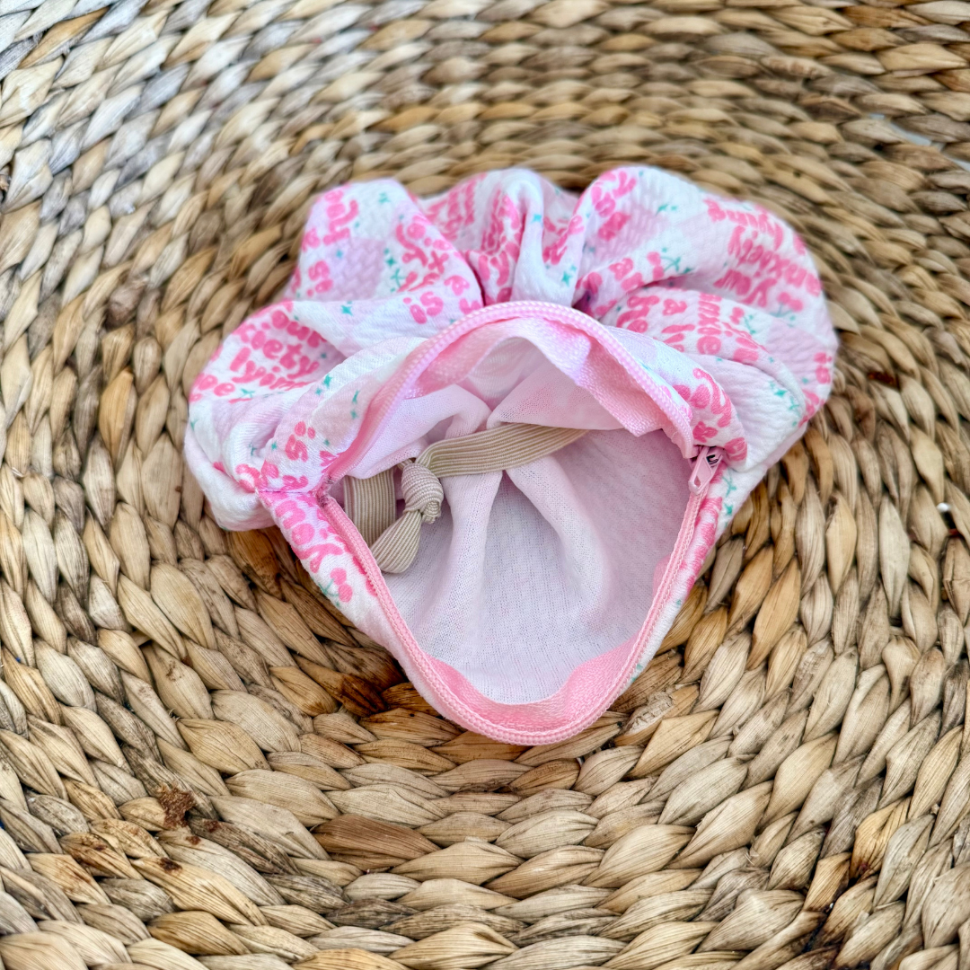 Your Anxiety is a Lying H** Zipper Scrunchie